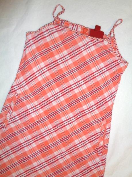 Krásné oranžovohnědé káro šaty, h&m,116