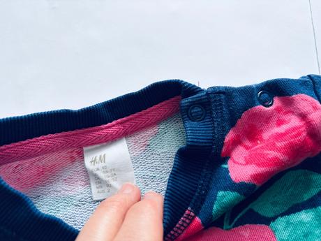 Mikina s květy - v.92, h&m,92