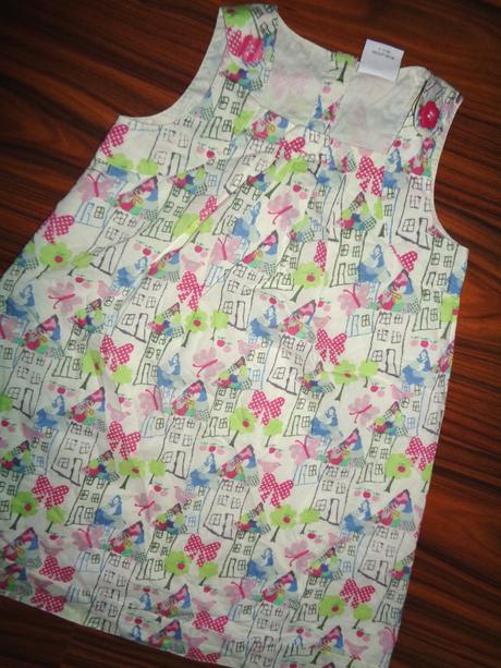 Krásné šaty s domečky, next,110