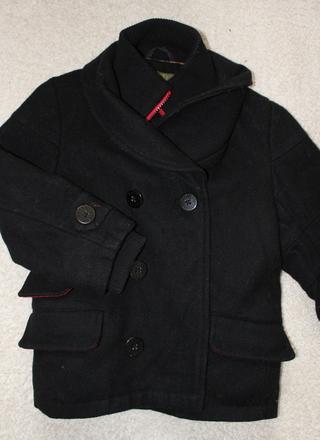 Op723. jarní/podzimní flaušový kabát 5-6 let, 116