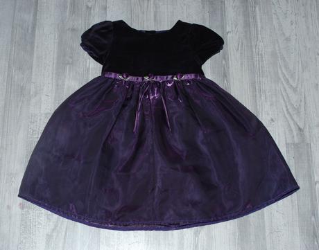 Slavnostní společenské tmavě fialové šaty, f&f,86