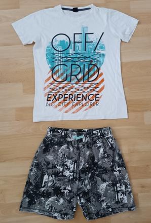Chlapecké tričko a šortky vel. 152, bonprix,152