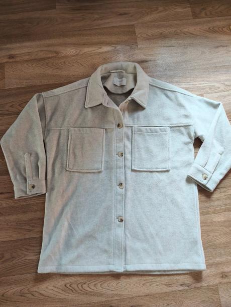 Košilová bunda / krémový kabátek l/xl, gate,l