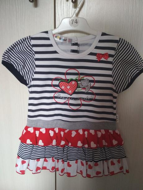 Šaty kr.r. s volánky, vel. 92/98, 92