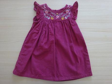 Manšestrové šaty s kytičkami, vel. 86, george,86