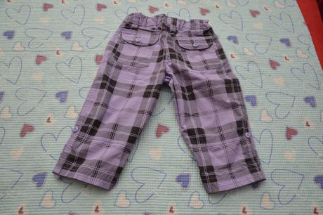 Letní plátěné 3/4 kalhoty, kraťasy, ohrnovací, c&a,122