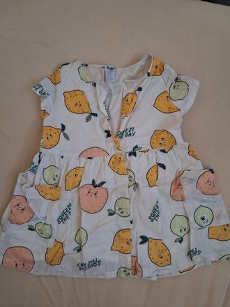 Šaty s citrony, lindex,80