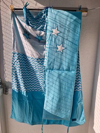 Povlečení s mantinelem do dětské postýlky, šířka (cm): 60,délka (cm): 120