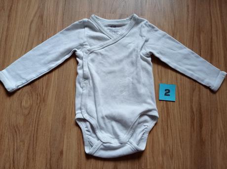 Body dlouhý rukáv h&m organic cotton 62-68, h&m,62