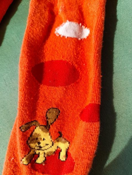 Punčocháče s pejskem,oranžové,vel 80, 80