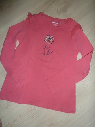 Triko s květinou, dlouhý rukáv, lupilu,122
