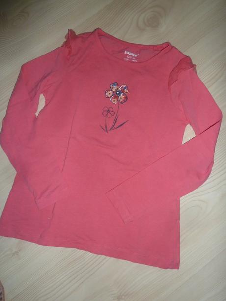 Triko s květinou, dlouhý rukáv, lupilu,122