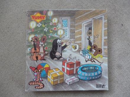 Puzzle s krtkem - vánoční,