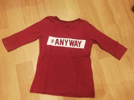 Triko tričko 3/4 rukáv, vínové, v. 122-128, pepperts,122