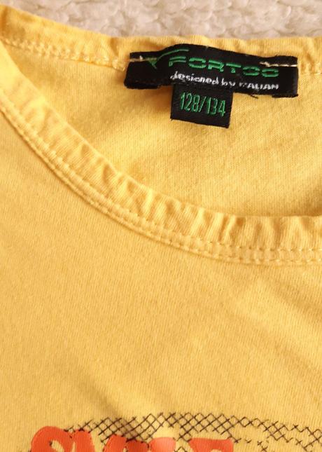 Žluté tričko 128-134, 134