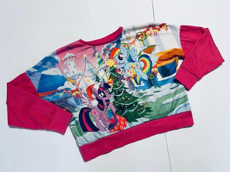 Mikina slabá crop top - v.6/7 let my little pony, 122