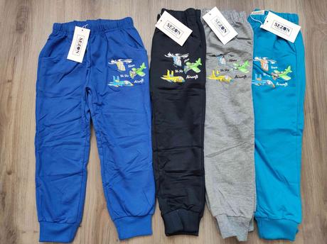 Chlapecké tepláky dino, auta, letadla 98-128, 98 - 128