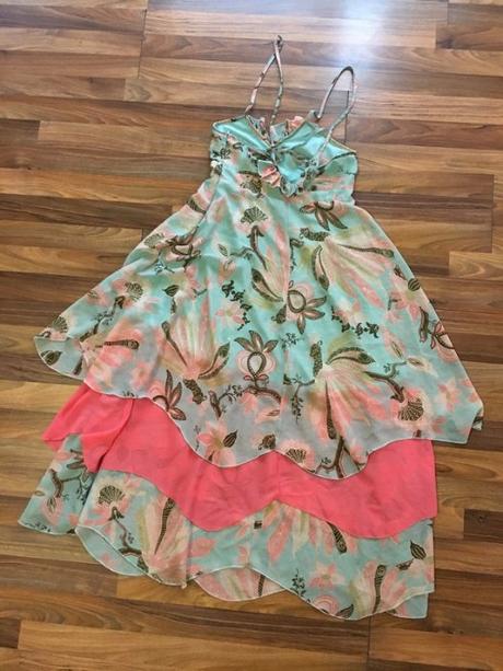 Vintage volán maxišaty, vel s/m,, s