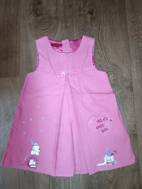 Růžové šaty se slonem, vel. 74/80, 74