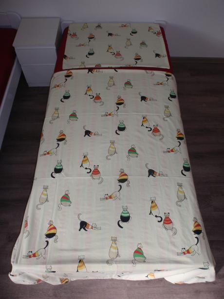 Povlečení kočky-kočičky-proužek oboustranné., 