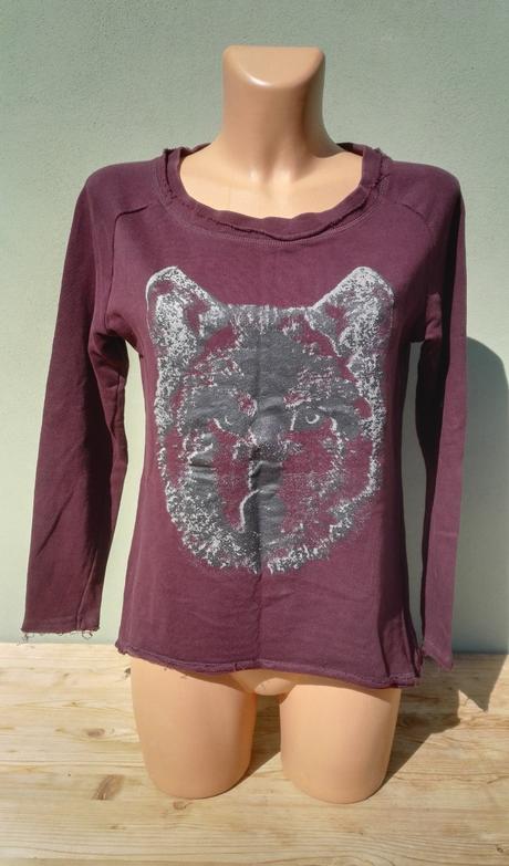 Mikina s vlkem up fashion - vel.s, s