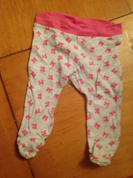 Dívčí tepláky, tepláčky mašličky vel. 74, 74