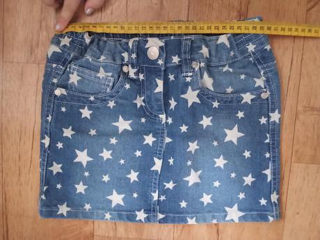 Modrá sukně s hvězdami, velikost 128, 128