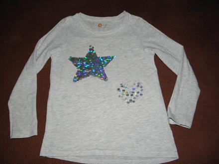 Tričko s flitry zn. next vel.122, next,122