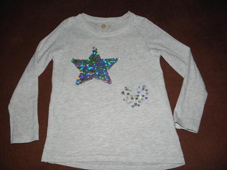 Tričko s flitry zn. next vel.122, next,122