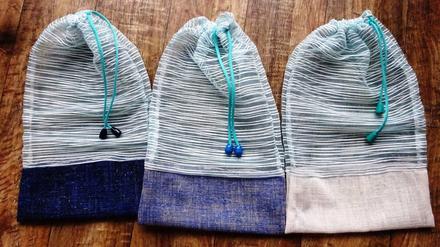 Pytlíky dárkové, na potraviny či skladování 3 ks,