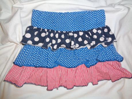 Super kanýrková sukně - puntíky a kostičky, 116