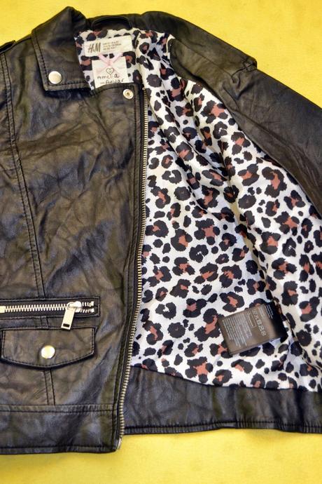 Dívčí kož.bunda h&m v.122, h&m,122