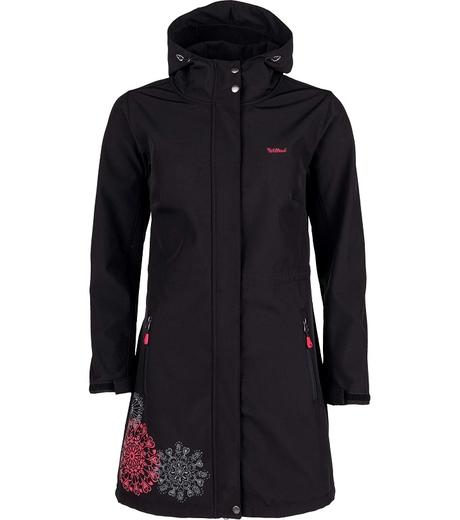 Dámský softshellový kabát černý s kapucí vel. xl, xl