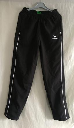 Vel. 146 černé sportovní kalhoty s podšívkou, 146