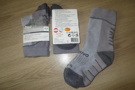 2x trekingové ponožky vel. 34-35, crivit,35