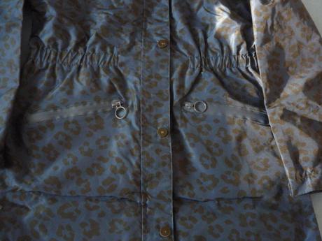 Modro-černý nepromokavý kabát tchibo 146-152, tchibo,146