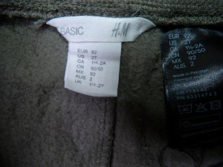 Tepláčky s hvězdičkami vel.92, h&m,92