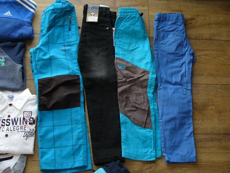 Balík oblečení vel.116, pěkný stav, 104–116