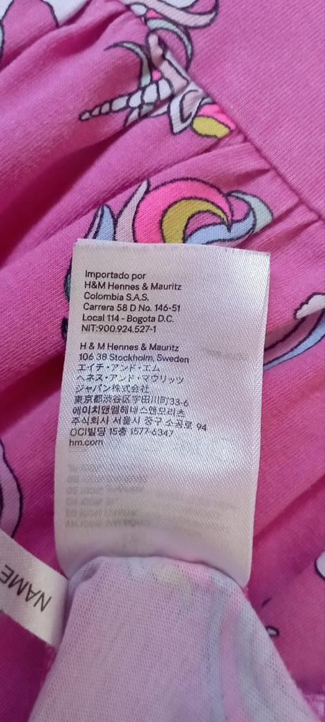 Šaty s koníčky zn."h&m" vel."134-140', h&m,134