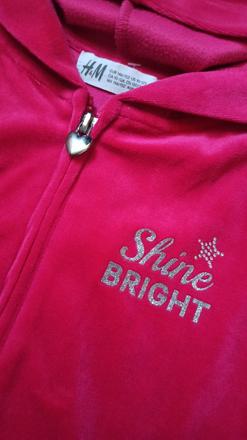 Sametová mikina hm, h&m,146