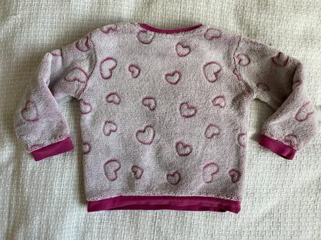 Teplá mikina vel. 86, srdíčka, ergee,86