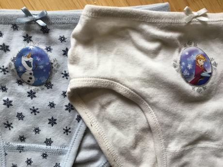 Bavlněné kalhotky s vyšším pasem 3kusy, c&a,110