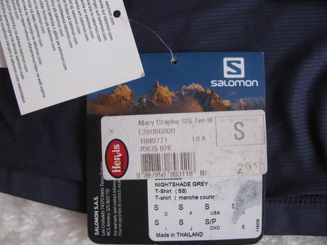 Funkční fialové elastické triko salomon, salomon,s