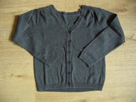 Tmavě šedý svetřík vel. 134 zn. f&f, f&f,134