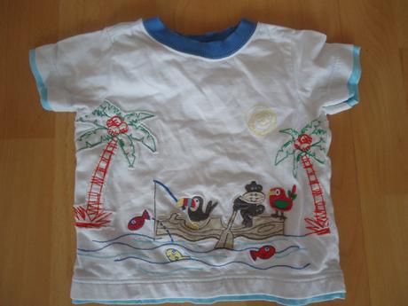 3 trička s opičkou, carter's,80