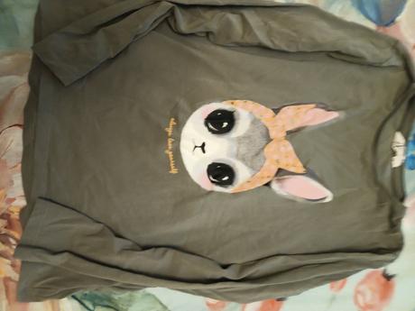 Trika dlouhý rukáv mix, h&m,134