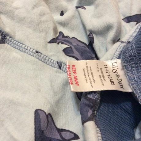 Pyžamové/domácí kalhoty se žraloky, 152