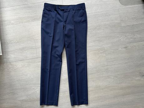 Pánský vlněný modrý oblek bottega del sarto, v. 48, 48