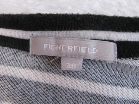 Přiléhavé černo bílé šaty z pleteniny fisherfield, 38