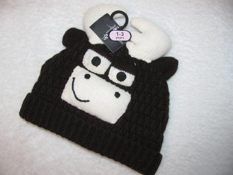Hnědá, teplá zimní čepice vel.1-3 roky, george,98